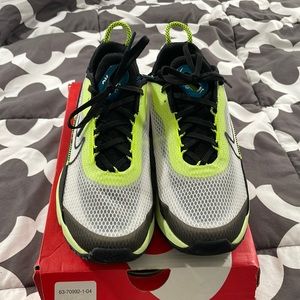 Worn once white/lime/blue Air Max 2090